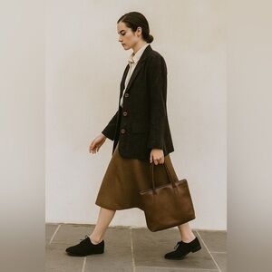 TWO ROADS | Vintage Dark Paisley Patterned Women's Button Blazer